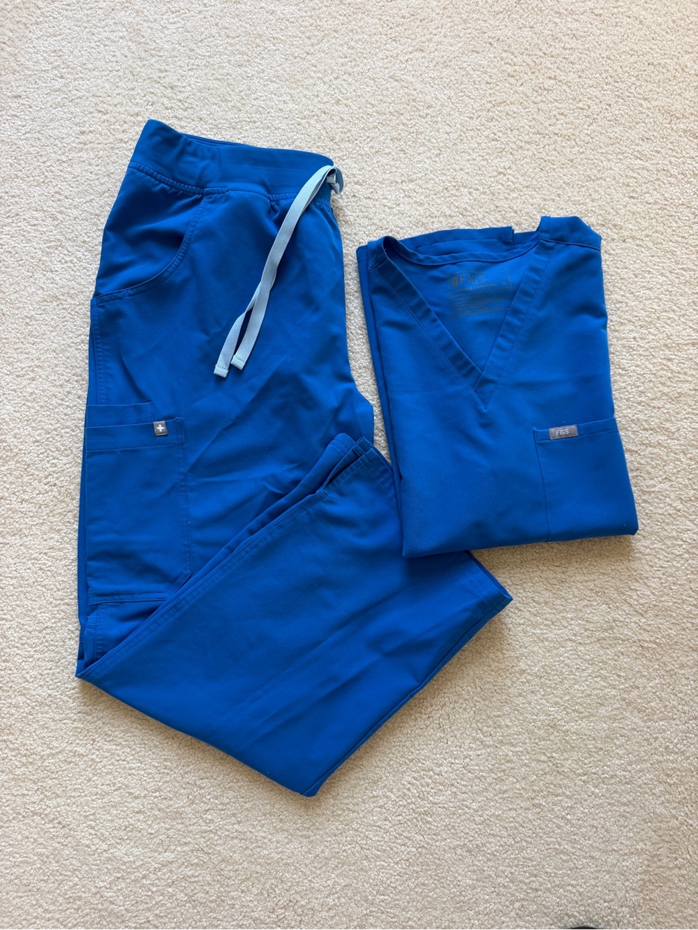 FIGS SET- ROYAL BLUE- Kada Cargo XLP, Catarina top XL